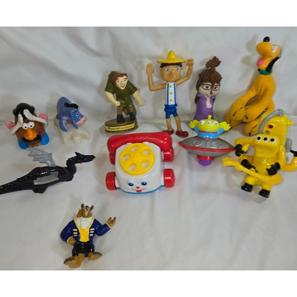 McDonald's Happy Meal Toy Lot 60+ 1980s to 2000s Shrek Disney Pixar Looney Tunes - Picture 8 of 16